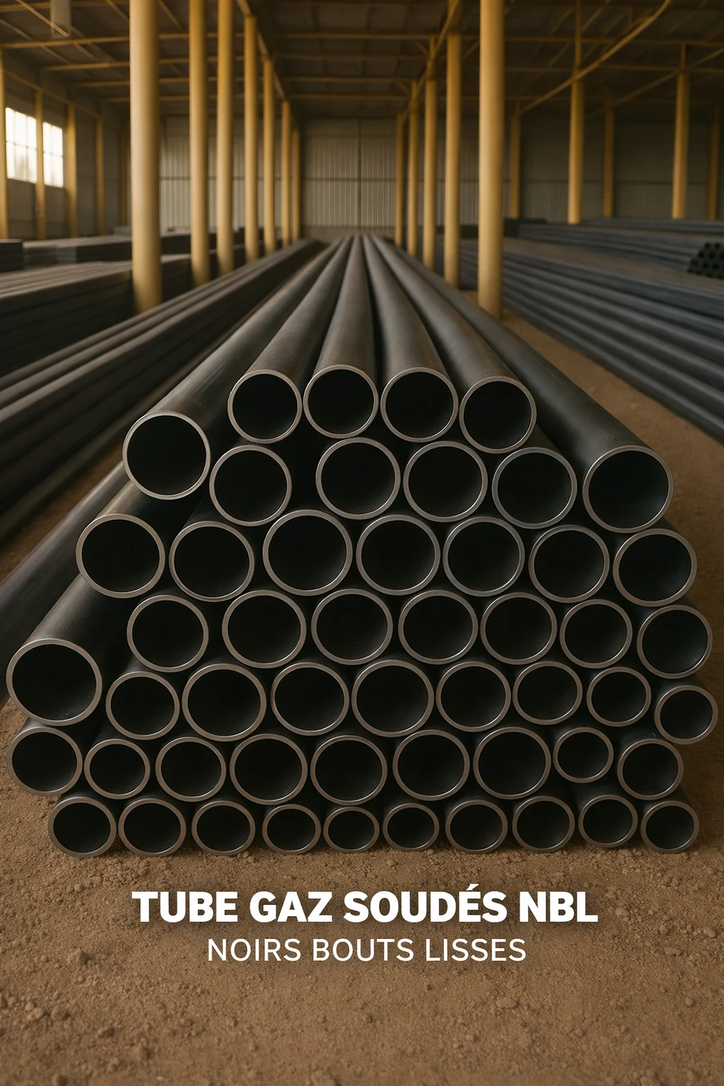 Tube acier rond 10255 NBL ( gaz )