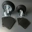 Platines à souder – Acier 5 mm – Pour roulettes industrielles ISO 22883 / 22884
